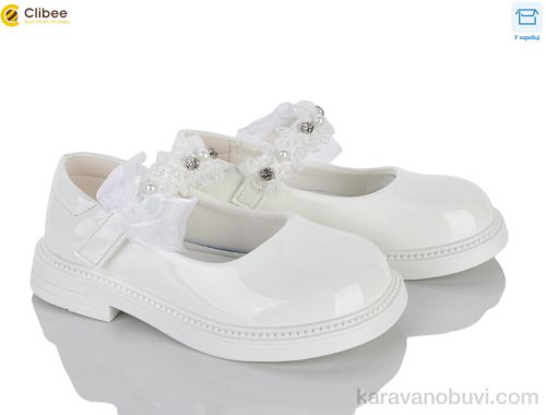 Туфлі CLIBEE DB812-3 white - Взуття › Туфлі › сезон: демісезон Туфлі CLIBEE DB812-3 white