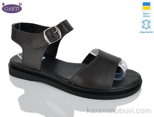 Босоніжки GARTI 140 коричнева шкіра