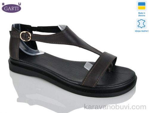 Босоніжки GARTI 922 коричнева шкіра