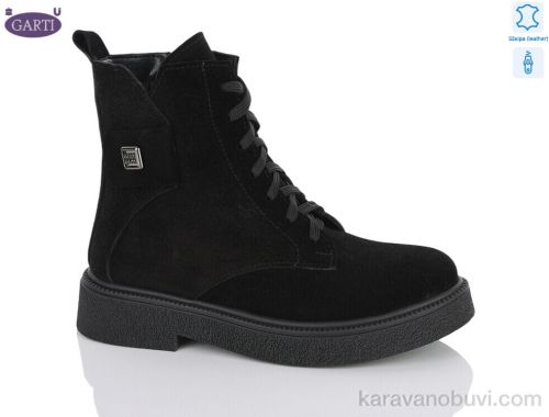Черевики GARTI 309 чорний замш