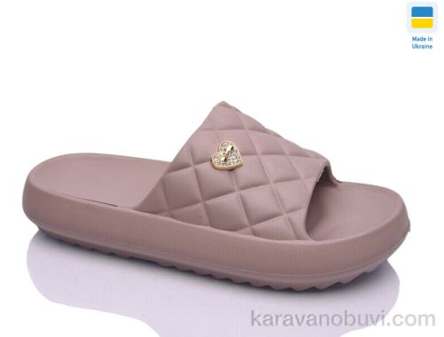 Шльопанці KROK 125 камінь коричневий