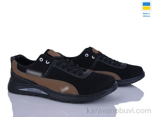 Кросівки SUNSHINE 222-3 чорний-св.коричневий