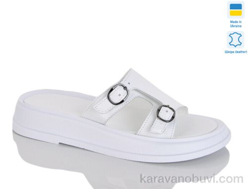 Шльопанці NO BRAND 11 білий к.