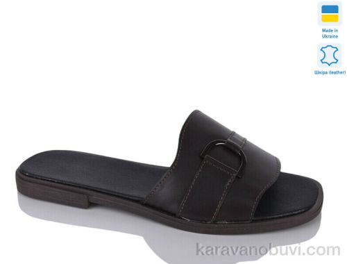 Шльопанці NO BRAND 115 шоколад к.