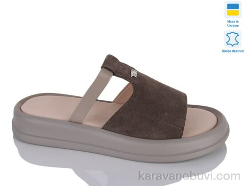 Шльопанці NO BRAND 741 капуч.з.