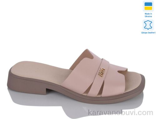 Шльопанці NO BRAND 556 пудра к.