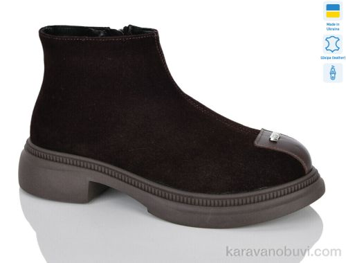 Черевики NO BRAND 616 корич.з. зима