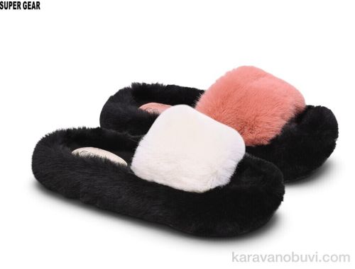 Капці NO BRAND CA323-019  white-pink mix
